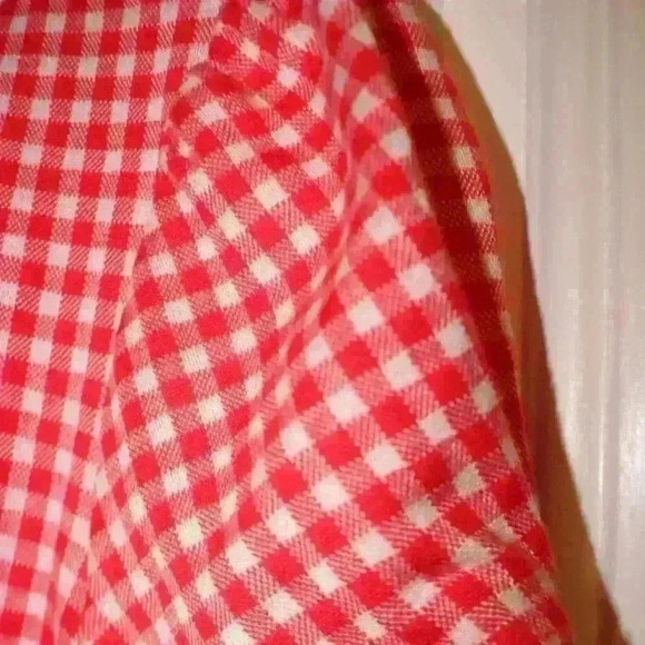 Festive Red & White Gingham Christmas Crop Top - XS Holiday Chic! - Picture 6 of 7